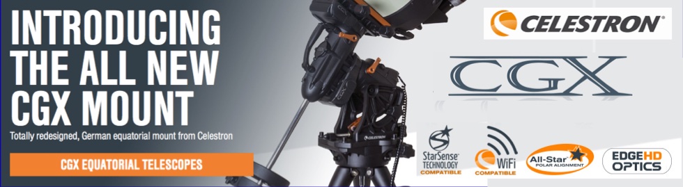 Celestron CGX Equatorial Telescopes Banner