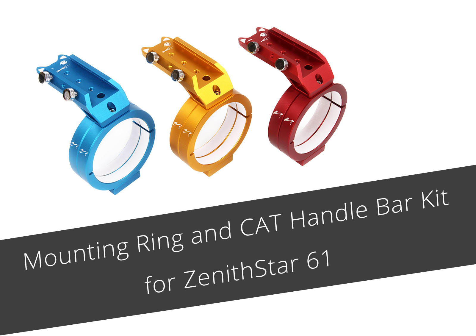 William Optics Mounting Ring and CAT Handle Bar Kit for ZenithStar 61 version I