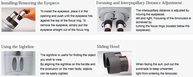 Kowa Binoculars How to use