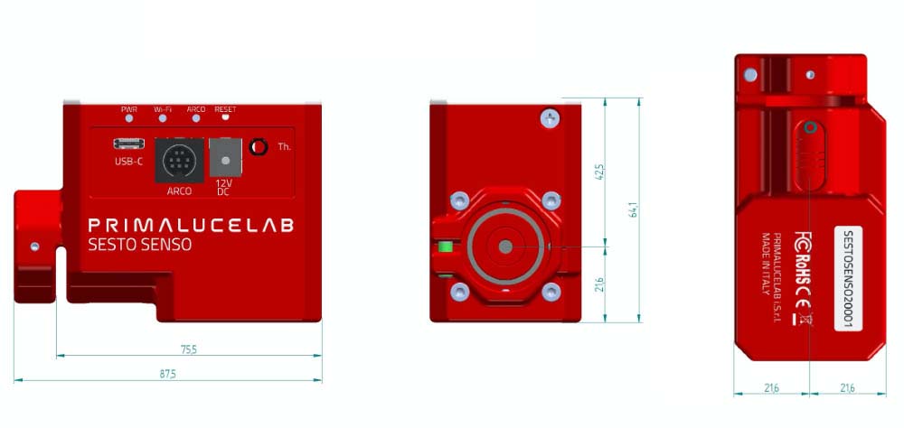 Primaluce Lab Sesto Senso 2 Mechanical Diagram