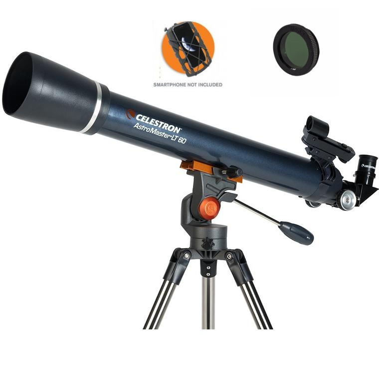 Celestron AstroMaster LT 60 AZ Refractor with Smartphone Adaptor