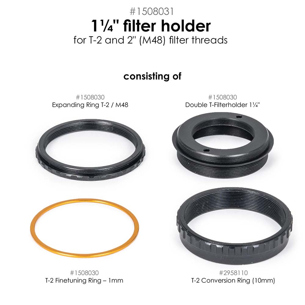 Baader 1.25'' Filter Holder for T-2 and 2'' Filter Thread Accessories