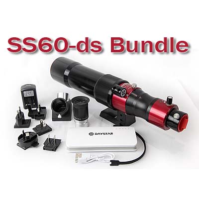 Daystar Solar Scout 60mm Double-Stack Dedicated H-Alpha Solar Telescope