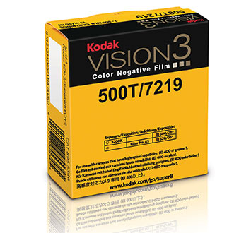 Kodak VISION3 500T Color Negative Super 8 Film 7219