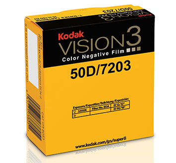 Kodak VISION3 50D Color Negative Super 8 Film 7203