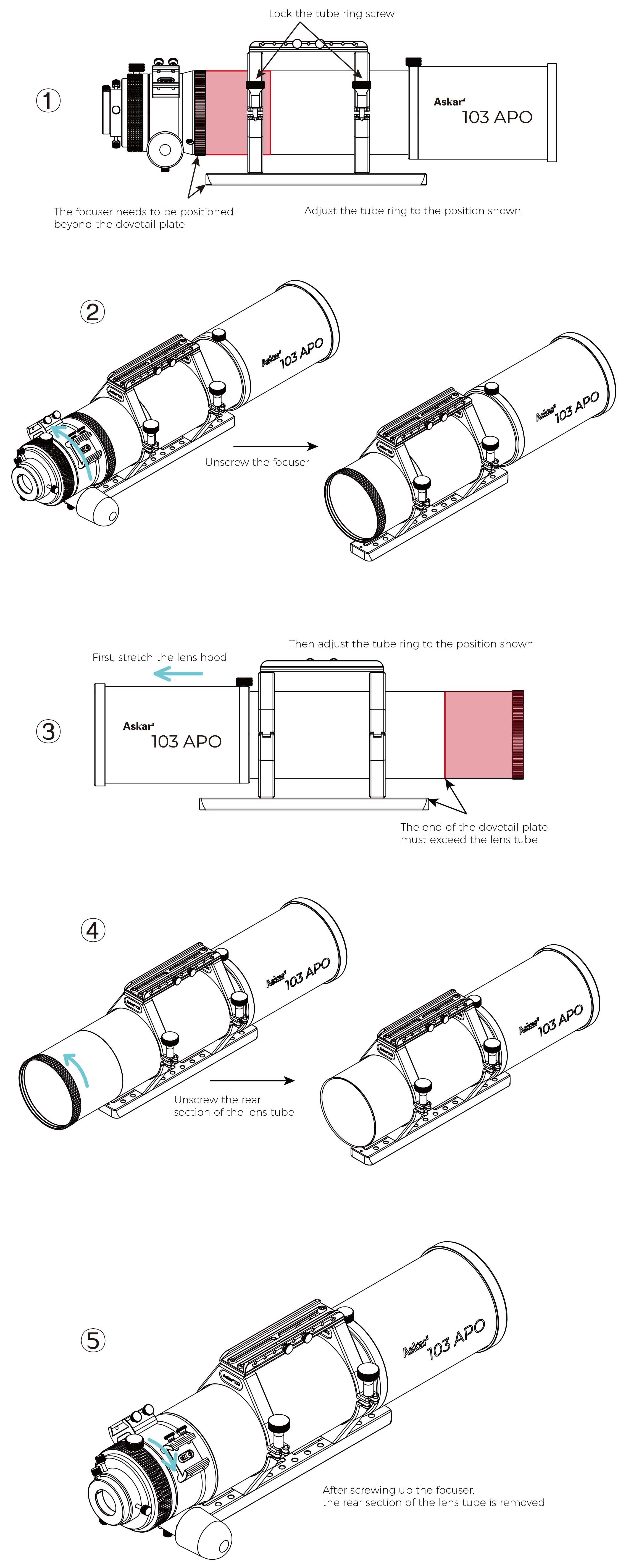 Askar 103APO 103mm f/6.8 ED APO Instruction