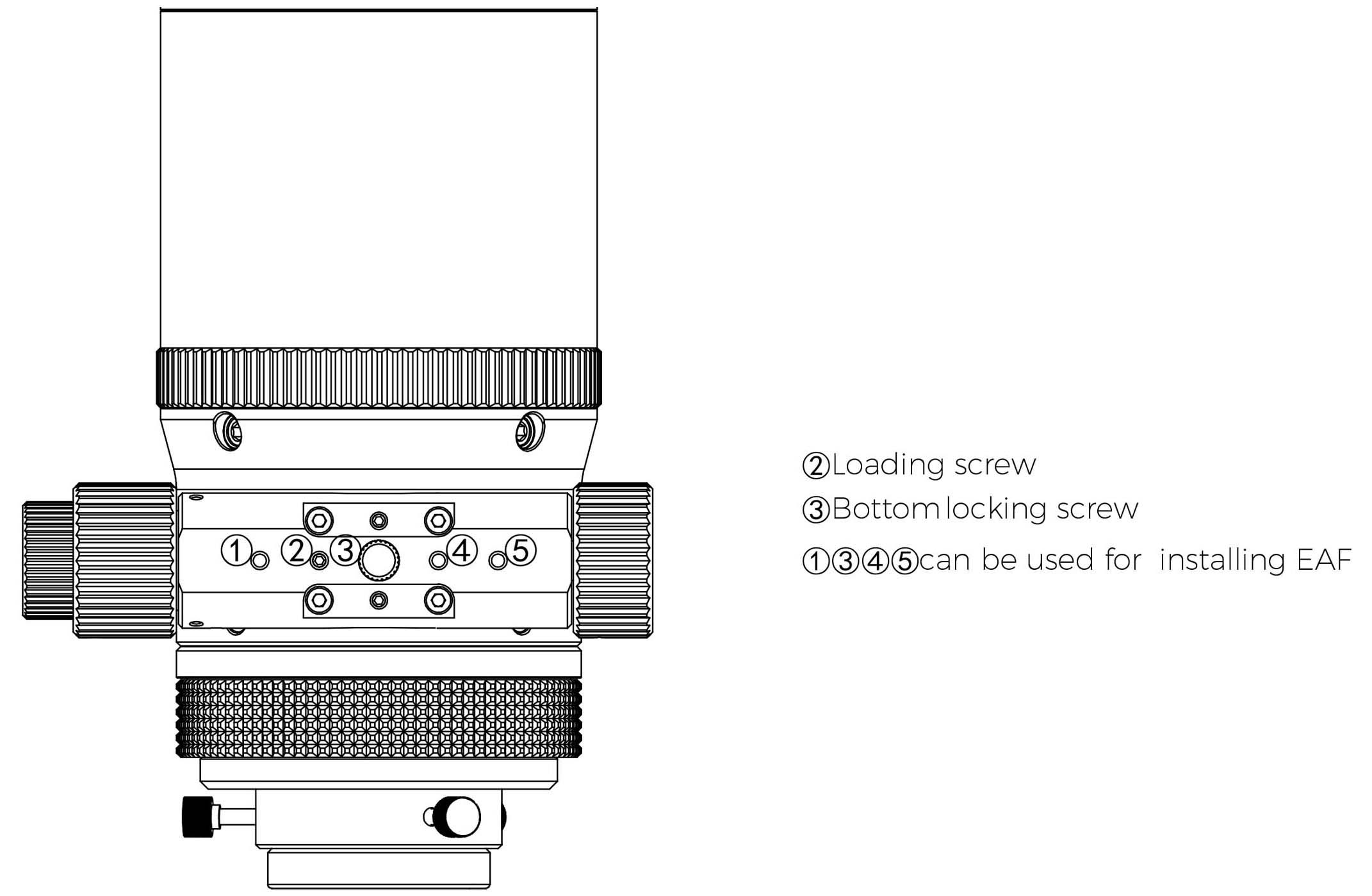 Askar 103APO 103mm f/6.8 ED APO Locking Screw Position