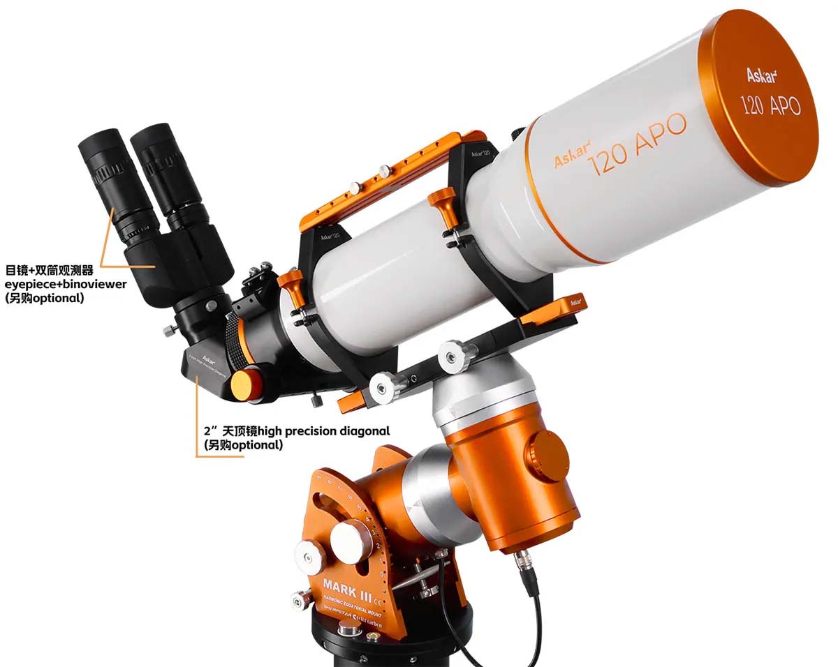 Askar 120APO 120mm f/7 ED APO Triplet Apochromatic Refractor Telescope Visual Setup