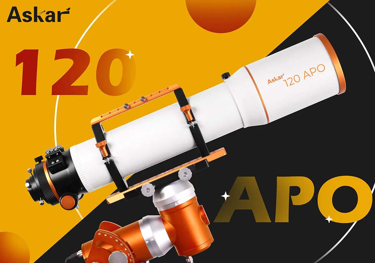 Askar 120APO 120mm f/7 ED APO Triplet Apochromatic Refractor Telescope Mounted