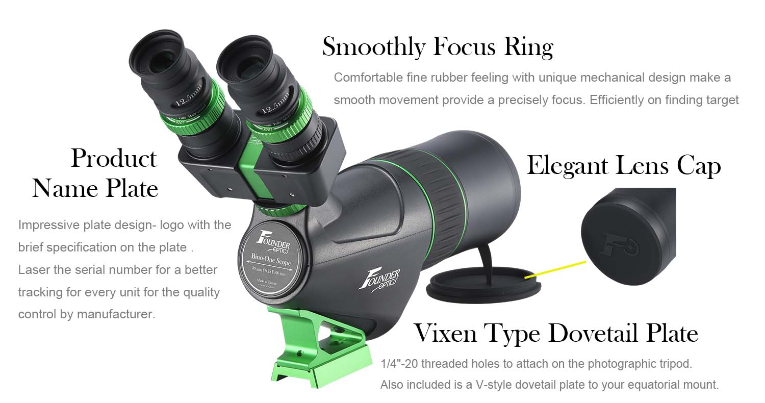 Founder Optics Bino One Scope Features
