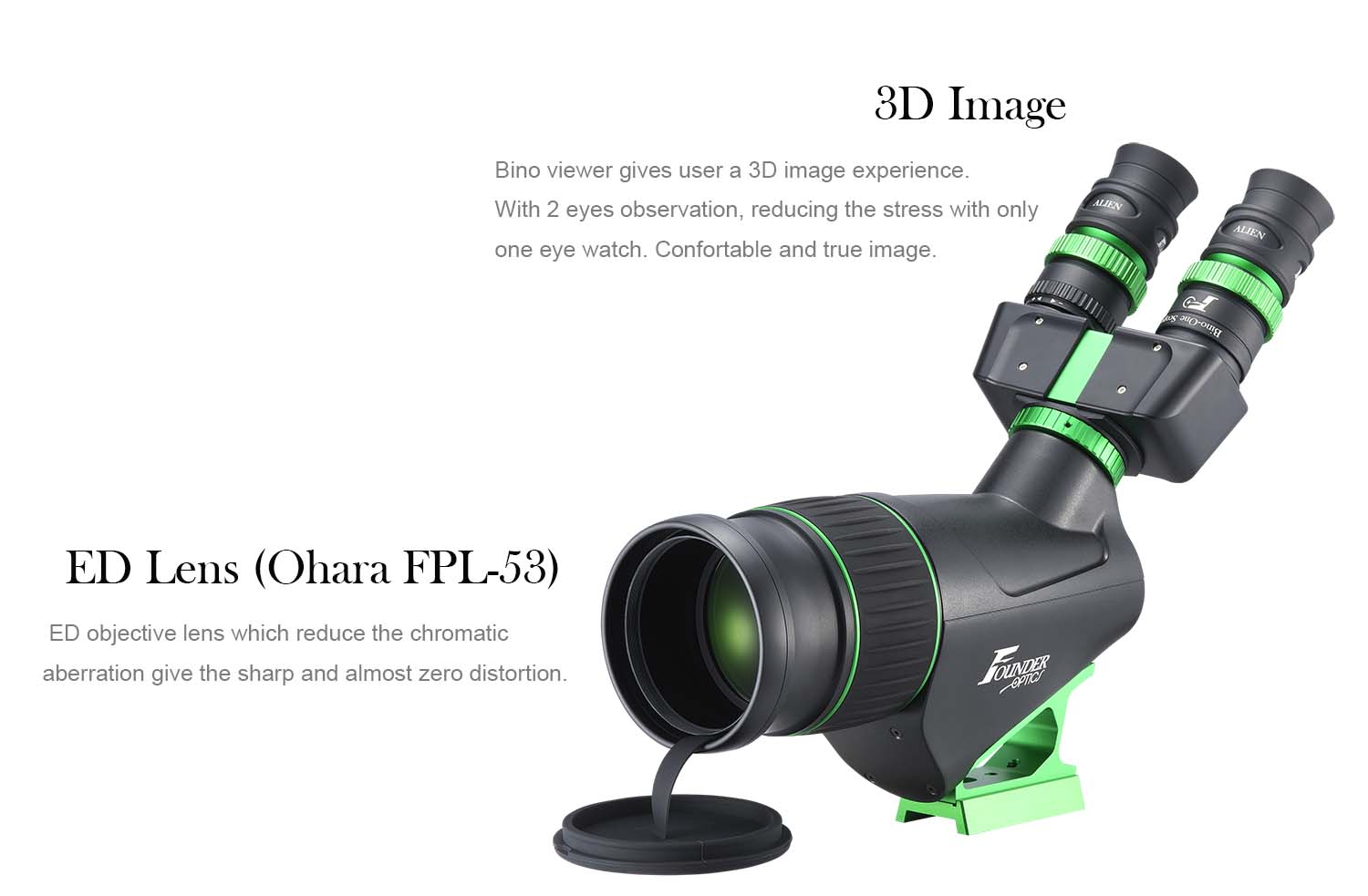Founder Optics Bino One Scope 3D Image