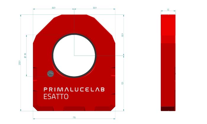 Primalucelab Esatto 3.5" Low Profile Mechanical Diagram
