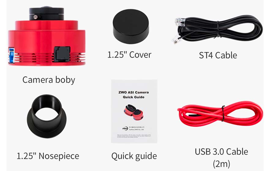 ZWO290MC ZWO ２９０MCカメラ（カラー非冷却）中古