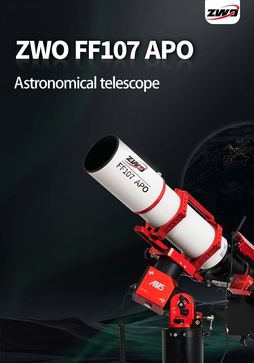 ZWO FF107 f/7 Apochromatic Quintuplet Refractor Telescope