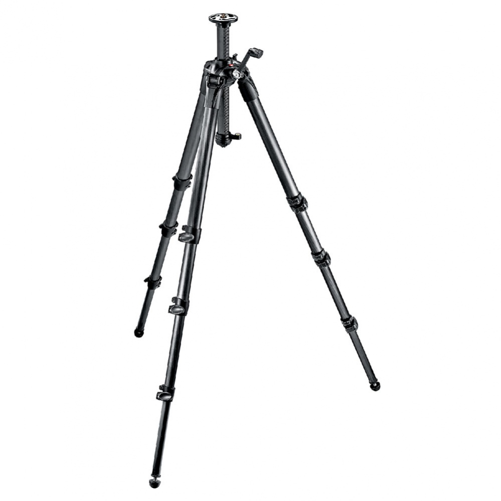 Manfrotto 057 Carbon Fiber Tripod, 3 Sections Geared
