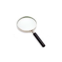 Classic Hand Magnifier 2.3x, Glass, 75mm/ 3''