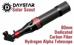 Daystar Solar Scout 80mm Dedicated H-Alpha Solar Telescope Chomosphere Model