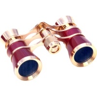 Aida 3x25mm Burgundy and Gold Opera Glasses