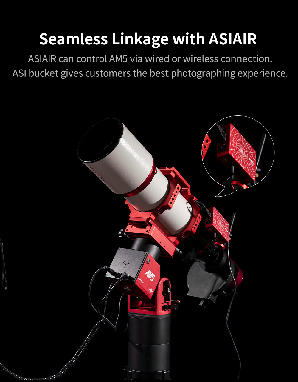 ZWO AM5 Harmonic Equatorial Mount with ASIAIR