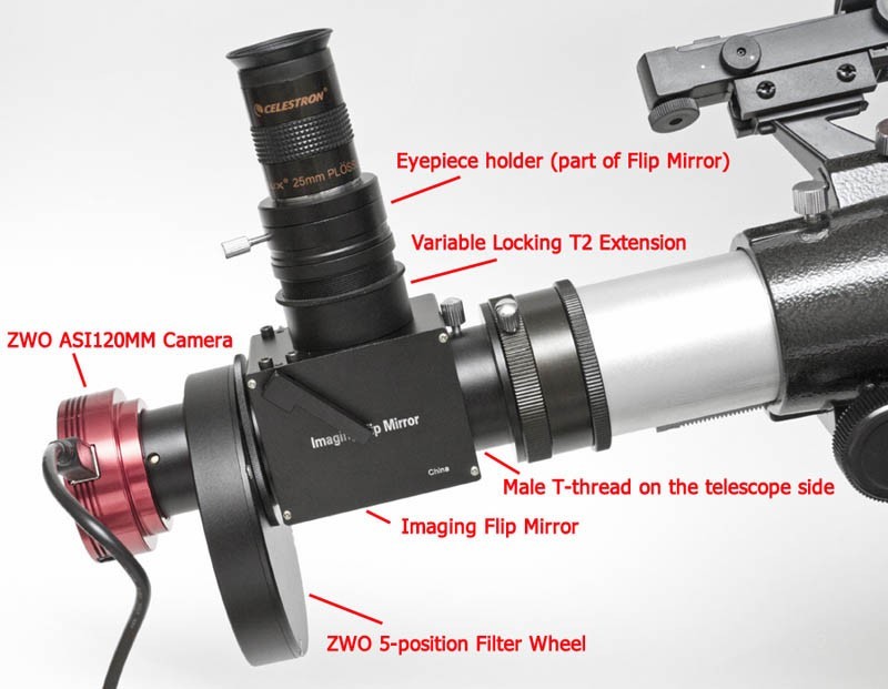 ZWO ASI224MC USB3.0 Colour CMOS Camera Widescreen Centre