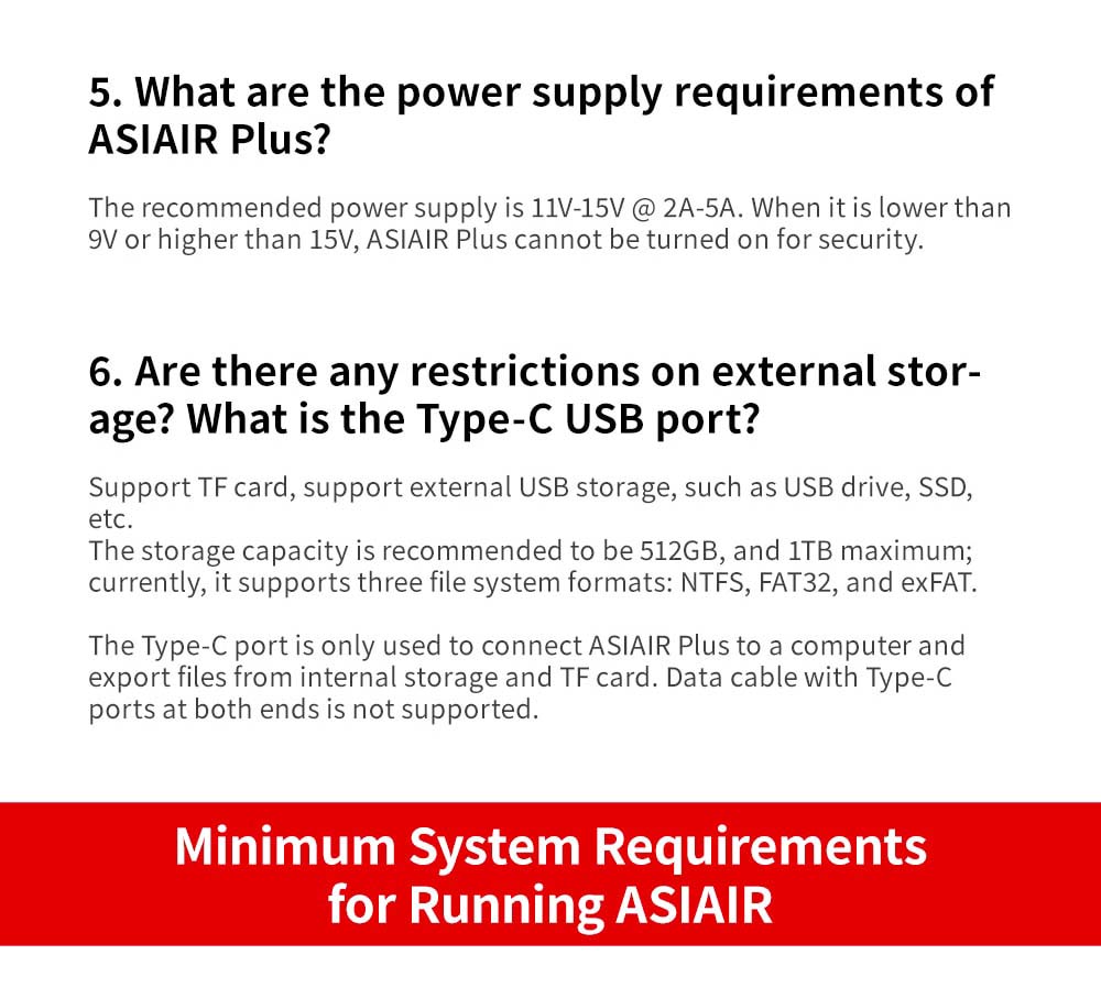 ZWO ASiair Plus 32GB Controller FAQ 
